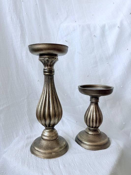 Kerzenständer gold 2er Set