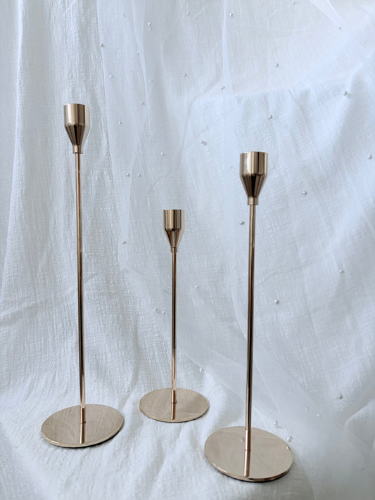 Kerzenständer gold 3er Set