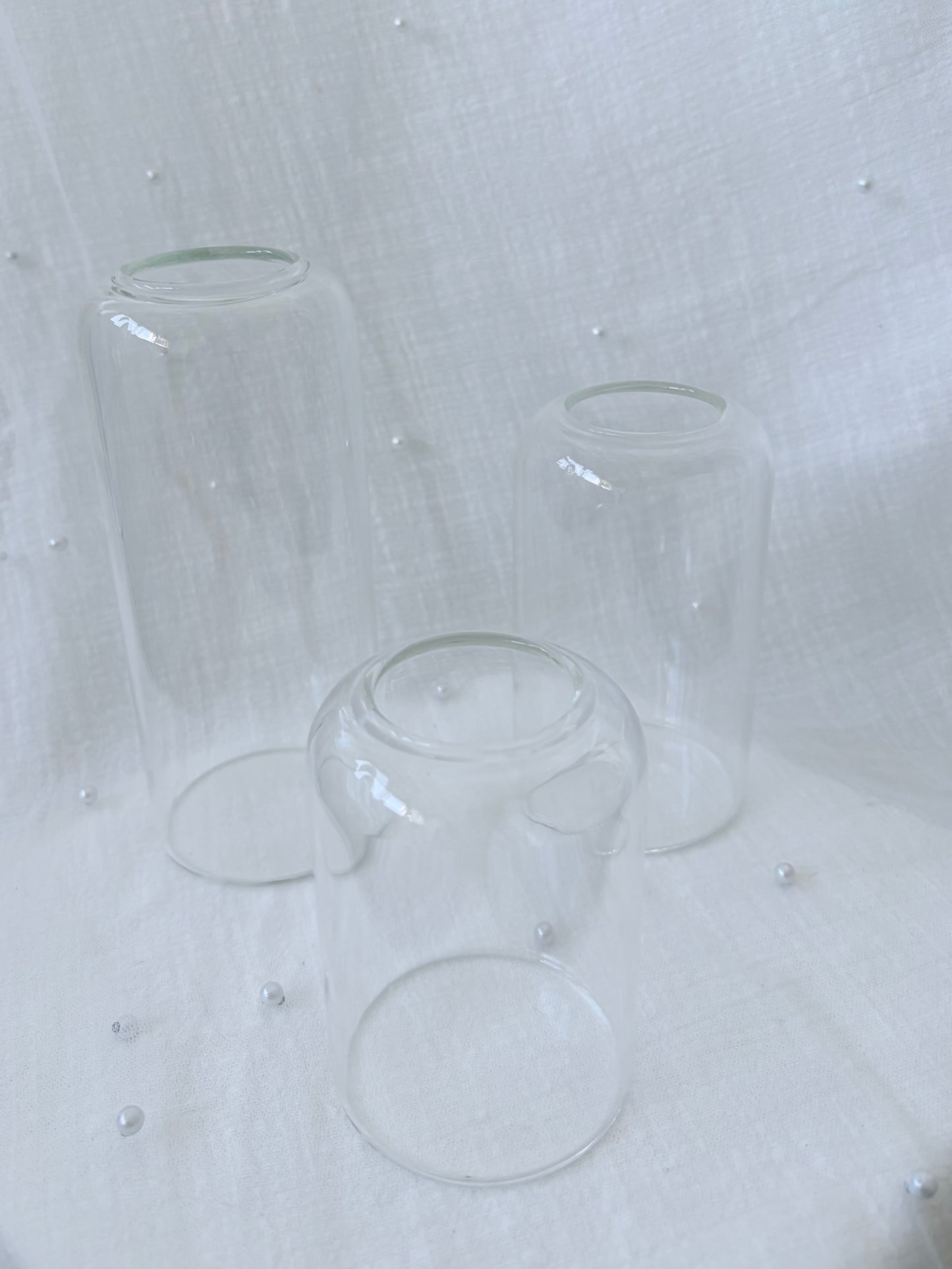 Vasen tansparent 3er Set